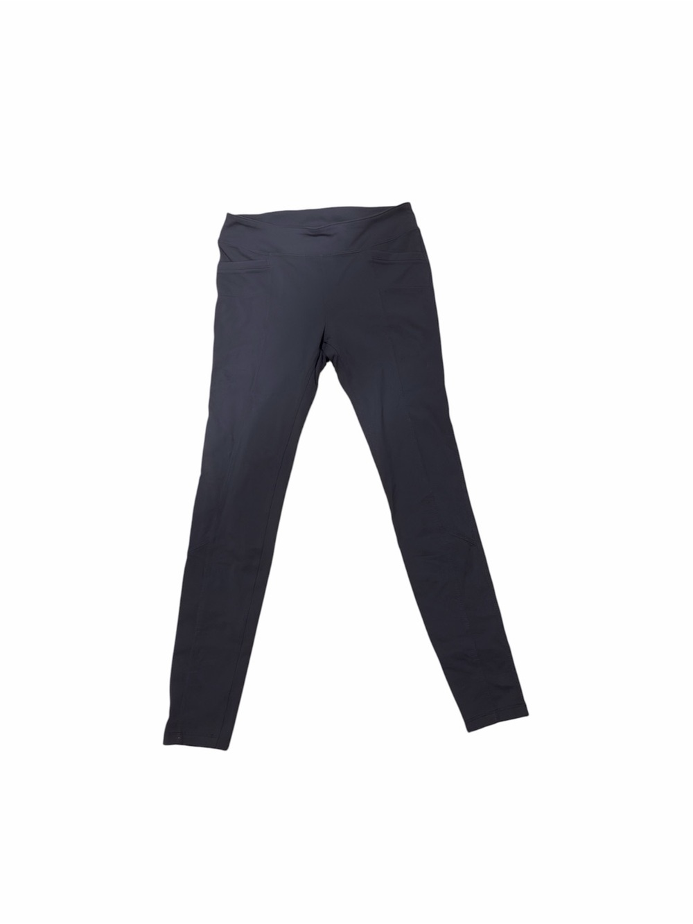 Athleta Metro Skinny Travel Pants Black Supplex Nylon Spandex Elastic Waist